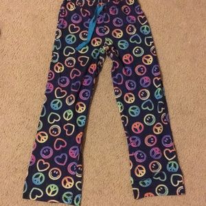 Girls navy Colorful PJ pants